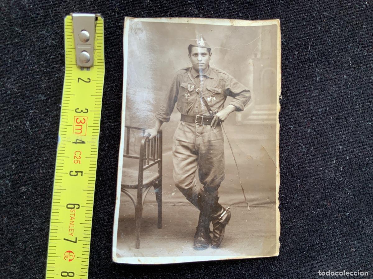 Militaria: Antigua foto de combatiente, guerra civil espa&ntilde;ola, 25 de febrero 1939.