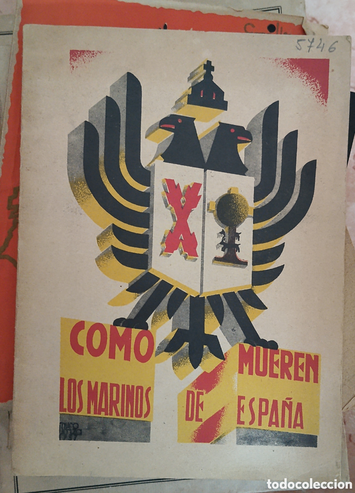 Militaria: Libro guerra civil como mueren los marinos de espa&ntilde;a.bando nacional.armada.marina de guerra.falange.