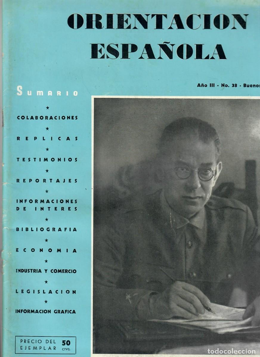 Militaria: ORIENTACI&Oacute;N ESPA&Ntilde;OLA N&ordm; 38 (JUNIO 1939)