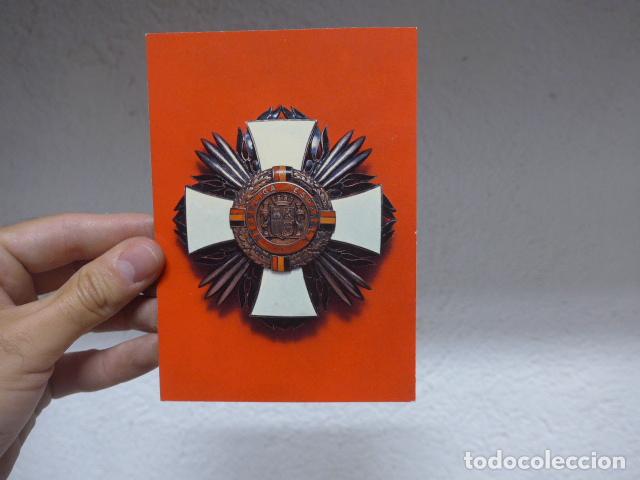 Militaria: Antigua postal hungara de la medalla de Orden Liberacion republicana de Guerra civil, Hungria.
