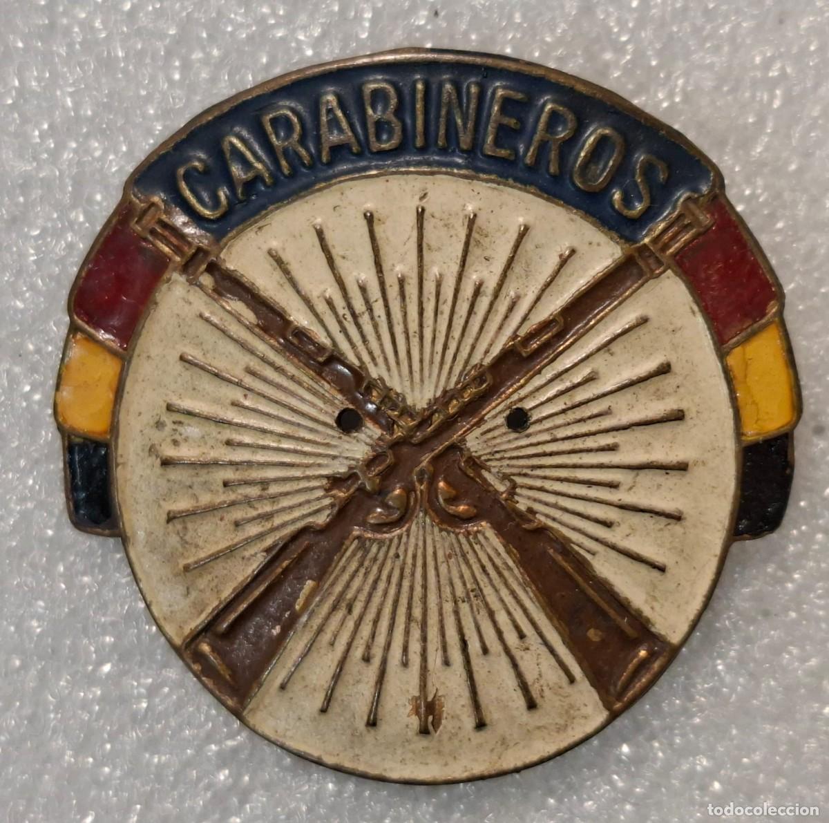 Militaria: chapa original CARABINIEROS REPUBLICA