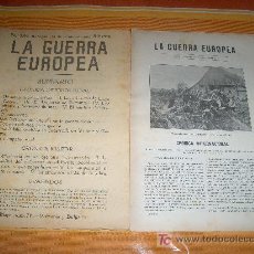 Militaria: PRIMERA GUERRA EUROPEA Nº 134 BARCELONA 31 OCTUBRE 1916, EL DESPERTAR DE RUMANIA Y CAMPAÑA NAVAL. Lote 18523495