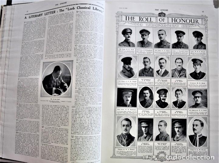 Militaria: THE SPHERE - TOMO CON LOS MESES DE ABRIL, MAYO Y JUNIO DE 1916 PUBLICACIÓN INGLESA - Foto 11 - 204673706