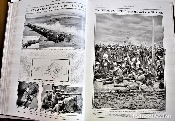 Militaria: THE SPHERE - TOMO CON LOS MESES DE ABRIL, MAYO Y JUNIO DE 1916 PUBLICACIÓN INGLESA - Foto 14 - 204673706