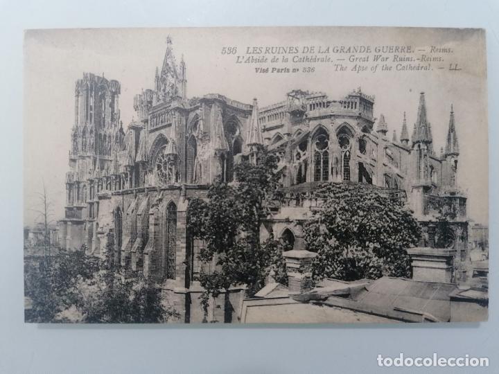 Militaria: POSTAL, REIMS, EL ABSIDE DE LA CATEDRAL - Foto 1