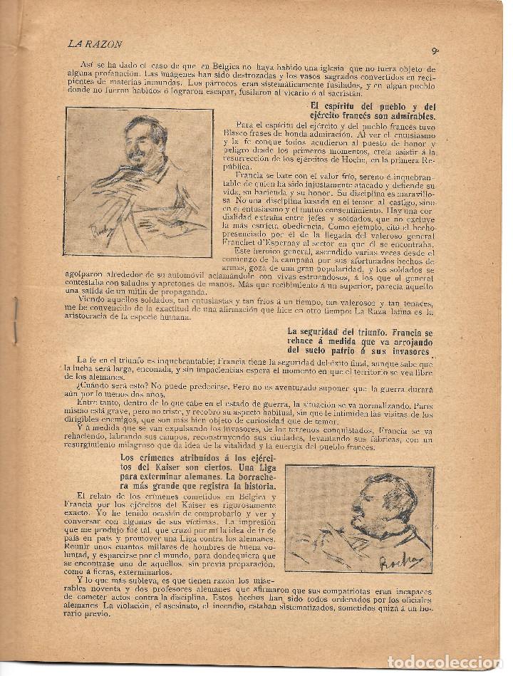 Militaria: 1ª Guerra mundial. LA RAZÓN. Revista aliadófila de 1915. nº 23 - Foto 7 - 302114533