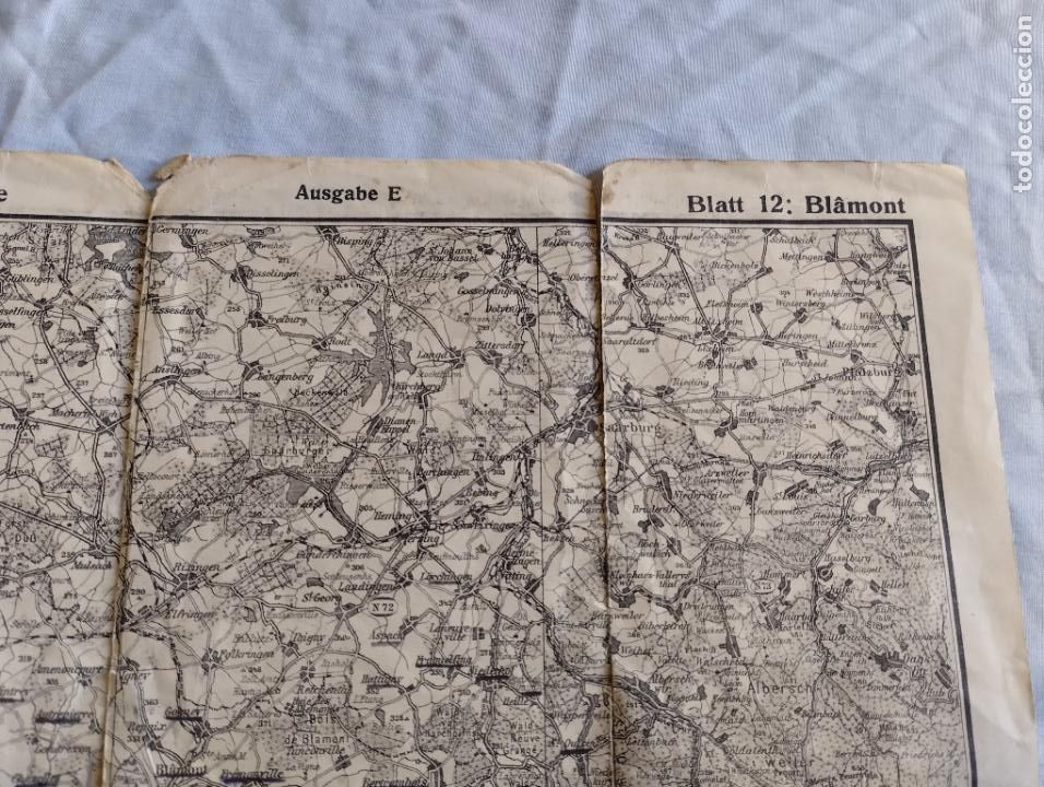Militaria: MAPA DE BLAMONT - Foto 2