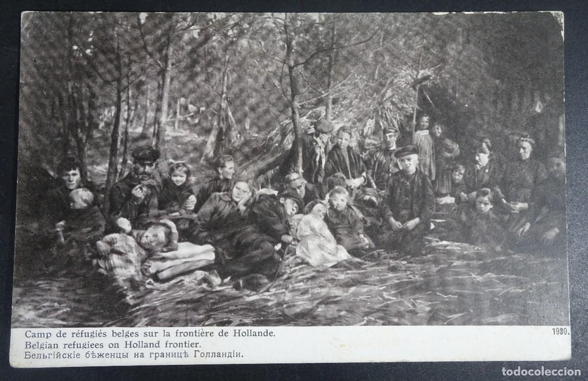 Militaria: ANTIGUA POSTAL CPA, MILITAR, CAMPO DE REFUGIADOS BELGAS, ILUSTRADA, VER FOTOS