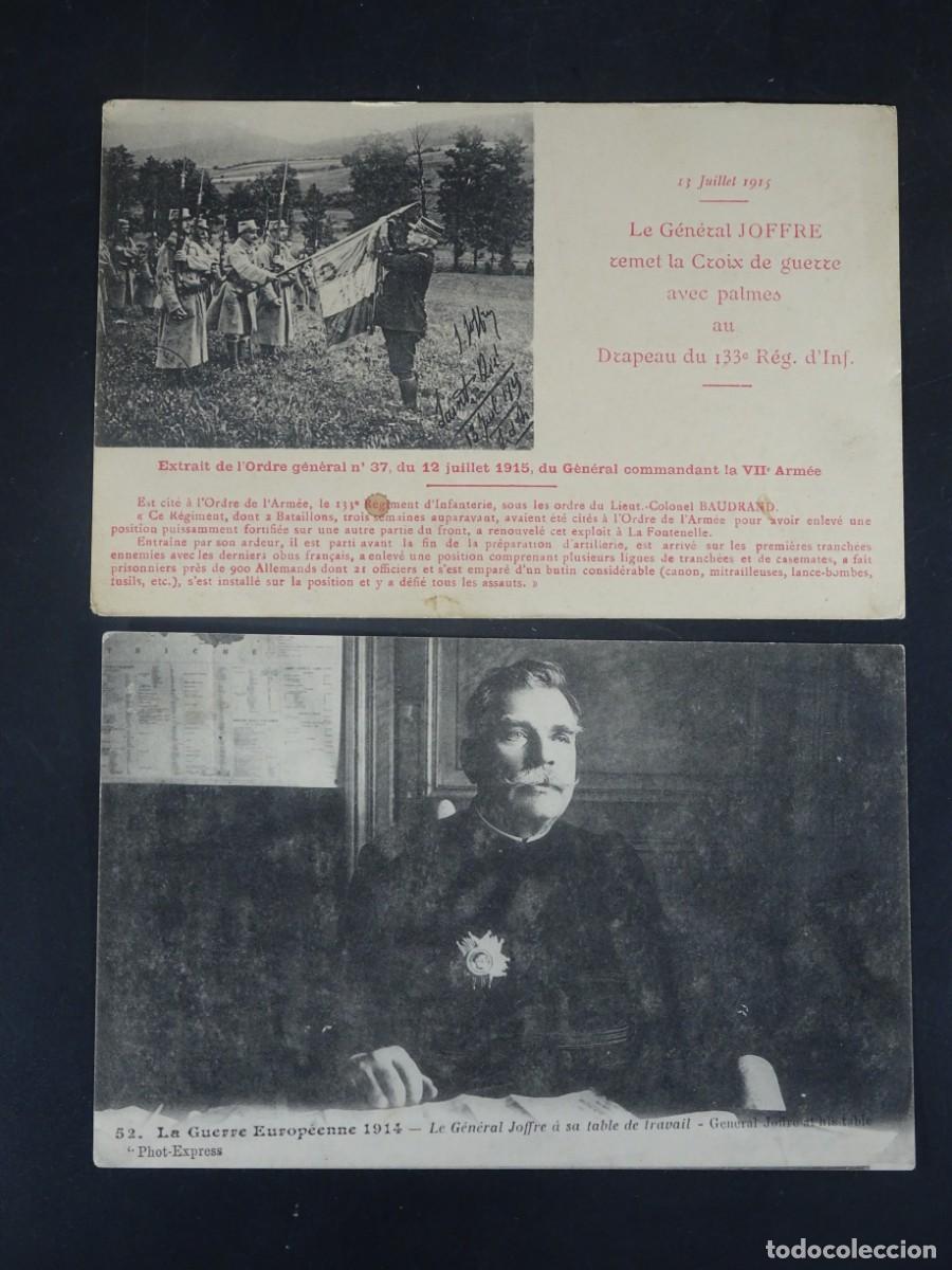 Militaria: 2 ANTIGUAS POSTALES CPA, MILITAR, GENERAL JOFFRE , FRANCIA, VER FOTOS