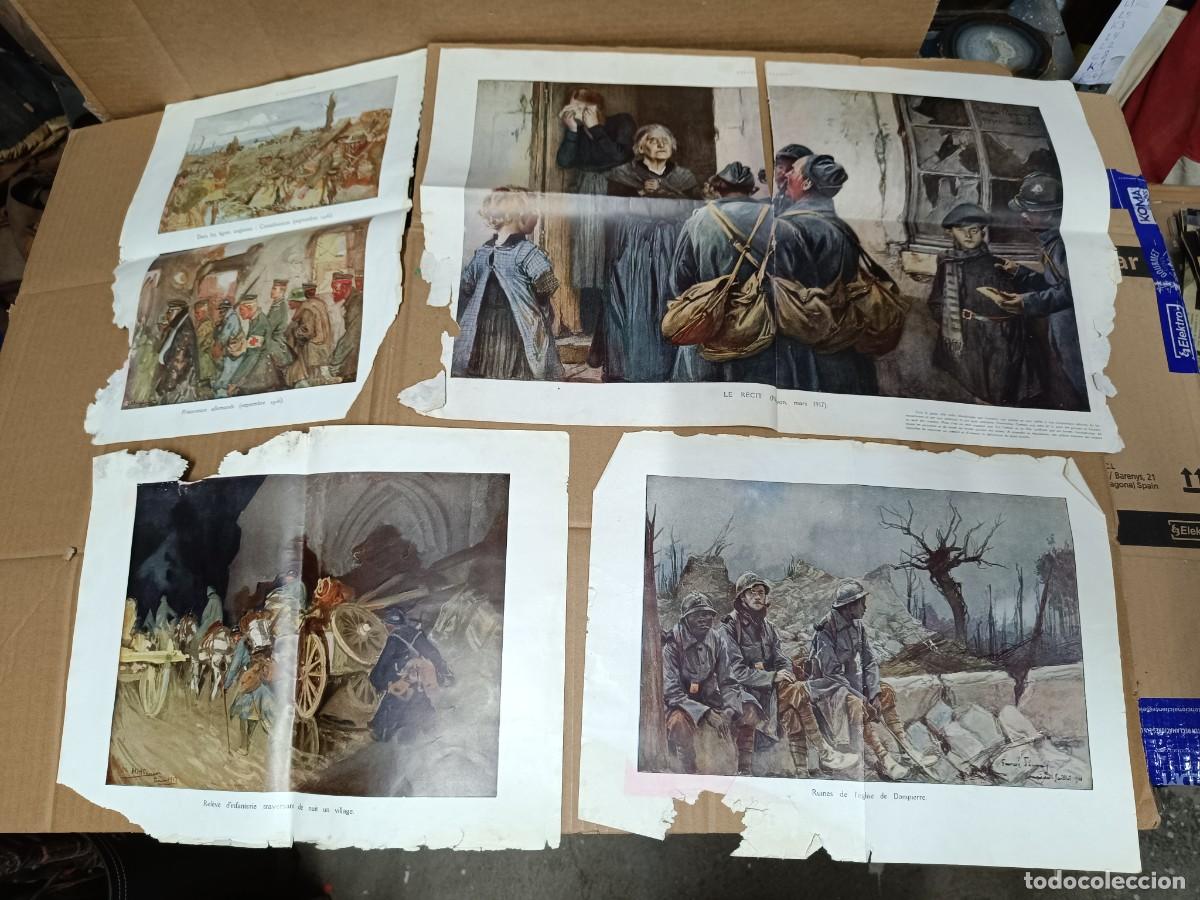Militaria: LOTE DE CARTELES FRANCESES A DOBLE CARA DE LA PRIMERA GUERRA MUNDIAL, DE EPOCA, FRANCIA -P24