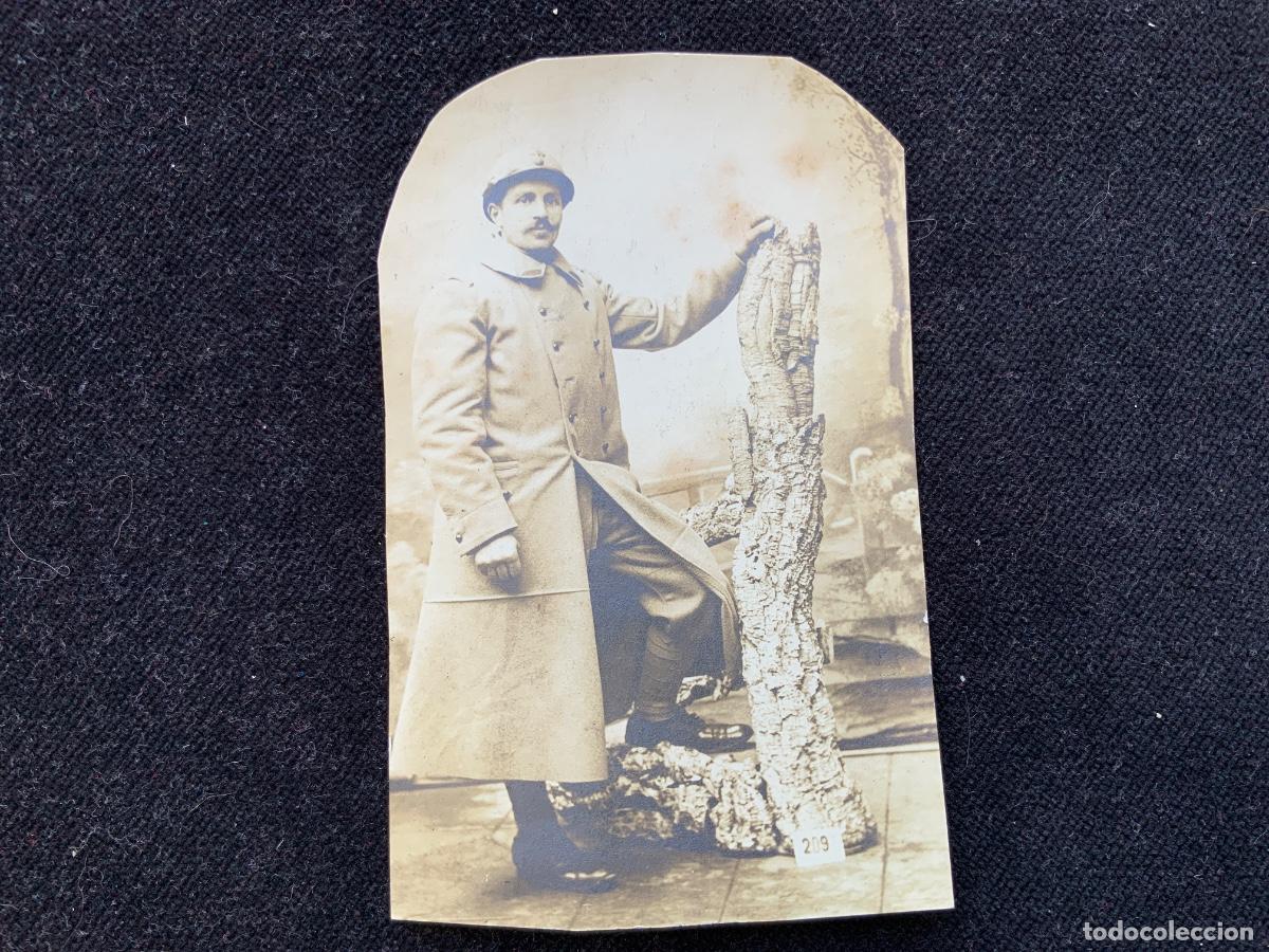 Militaria: Fotografia recortada de un militar, primera guerra mundial , 5 de mayo1917. 10,7x6,6cm.