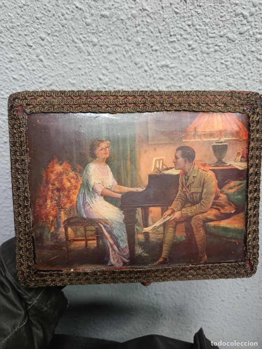 Militaria: Caja joyero.Primera Guerra Mundial.