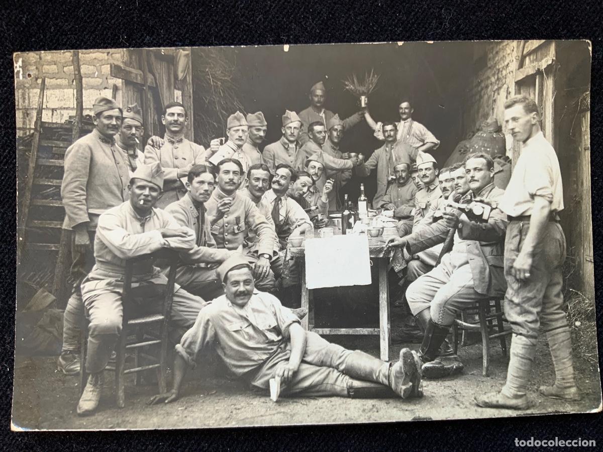 Militaria: Fotografia postal de un militar espa&ntilde;ol en la primera guerra mundial. 1917