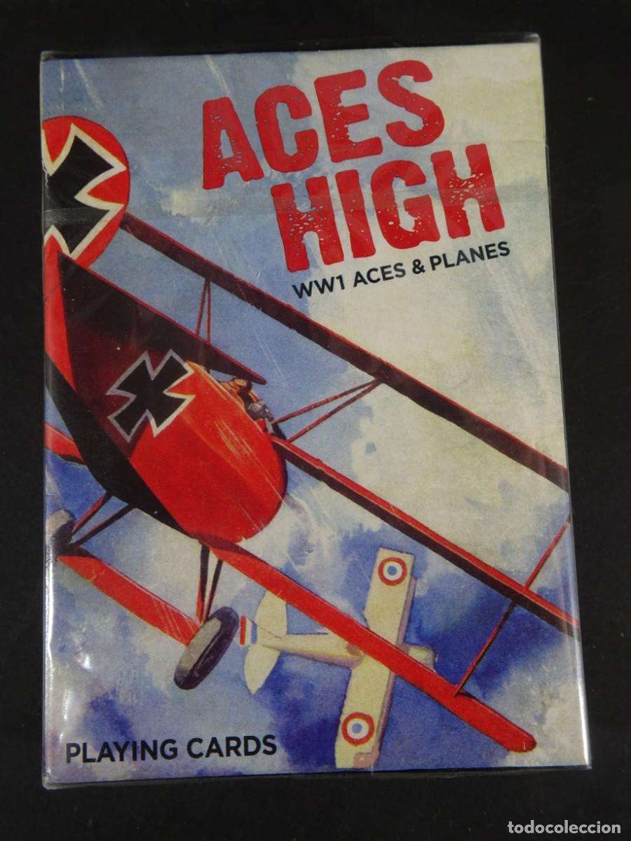 Militaria: CARTAS POKER, NAIPES, ACES HIGH, PRIMERA GUERRA MUNDIAL, PRECINTADAS, VER FOTOS