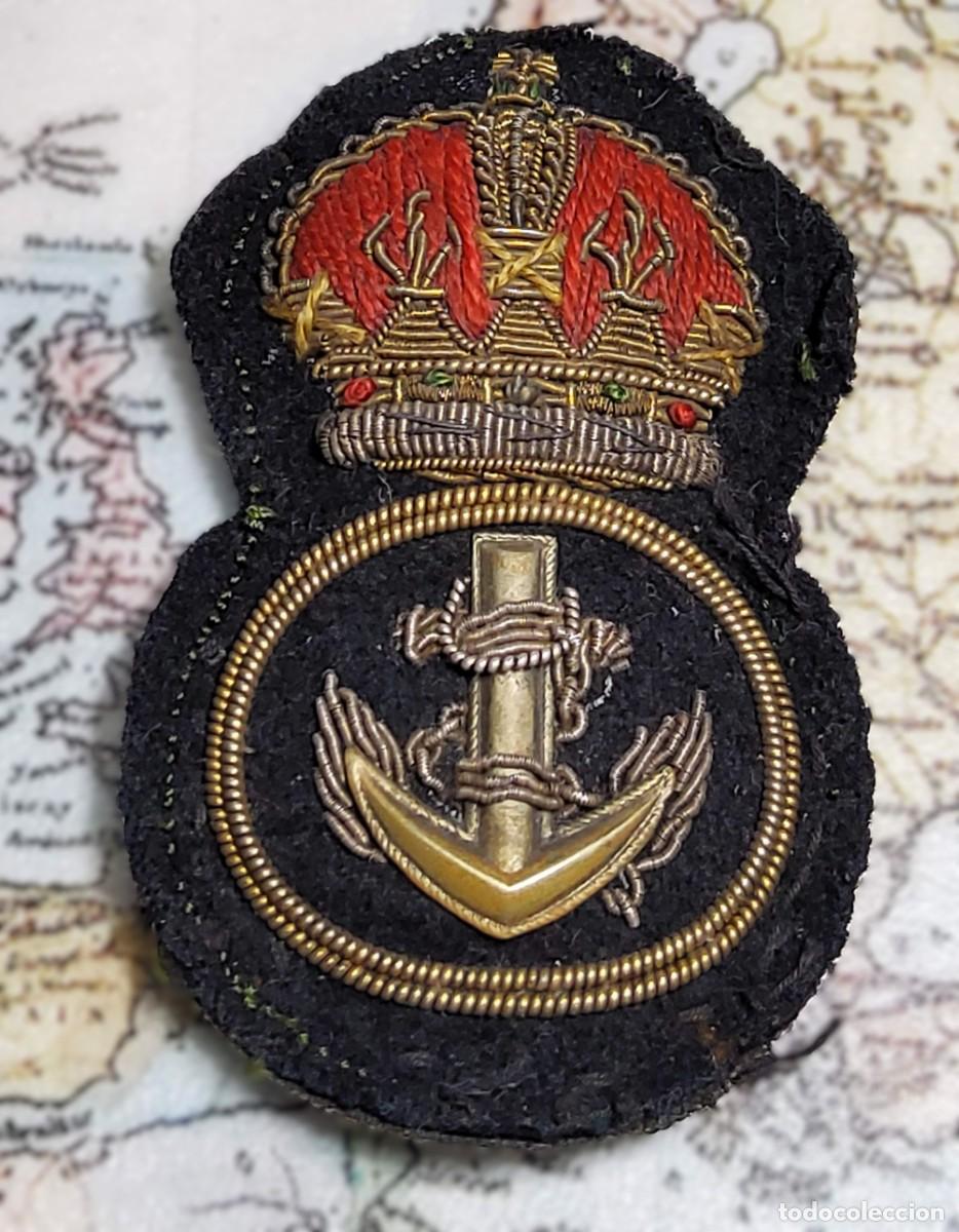 Militaria: INSIGNIA de GORRA de OFICIAL de la MARINA de GUERRA de REINO UNIDO.1&ordf;GUERRA MUNDIAL.