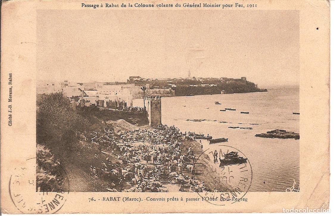 Militaria: MAROC - 1913 - RABAT - CONVOI MILITAIRE