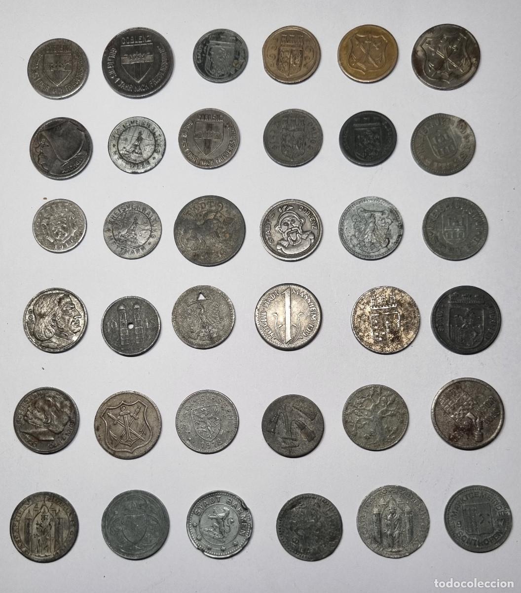 Militaria: 36 MONEDAS DIFERENTES ALEMANIA, 1&ordf; GUERRA MUNDIAL. (DINERO DE GUERRA)