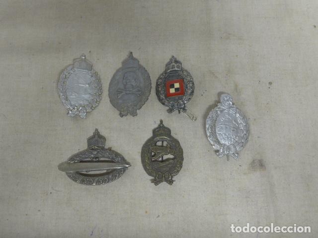 Militaria: Lote de 6 emblemas o medalla alemana o prusiana de I Guerra Mundial, creo que son replicas viejas
