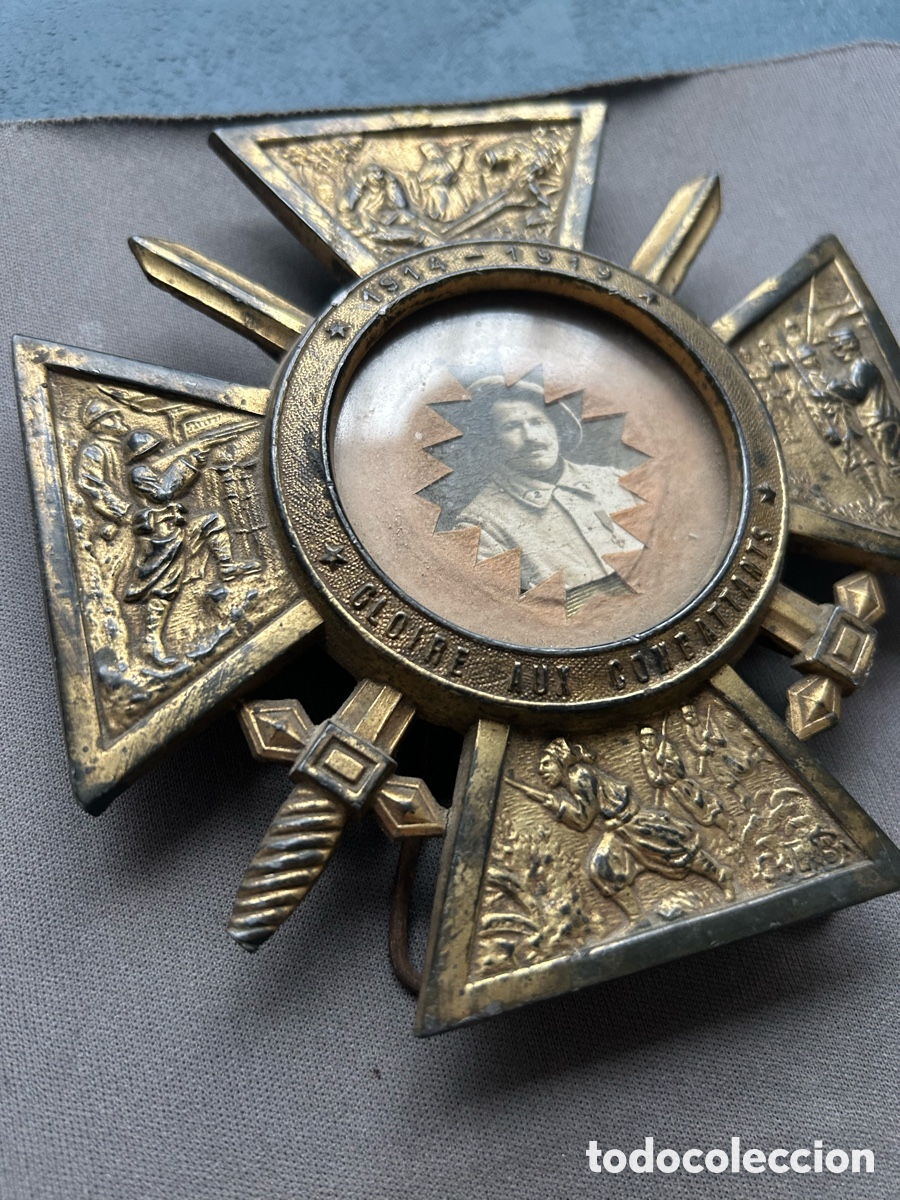 Militaria: Marco soldado recuerdo Primera Guerra Mundial