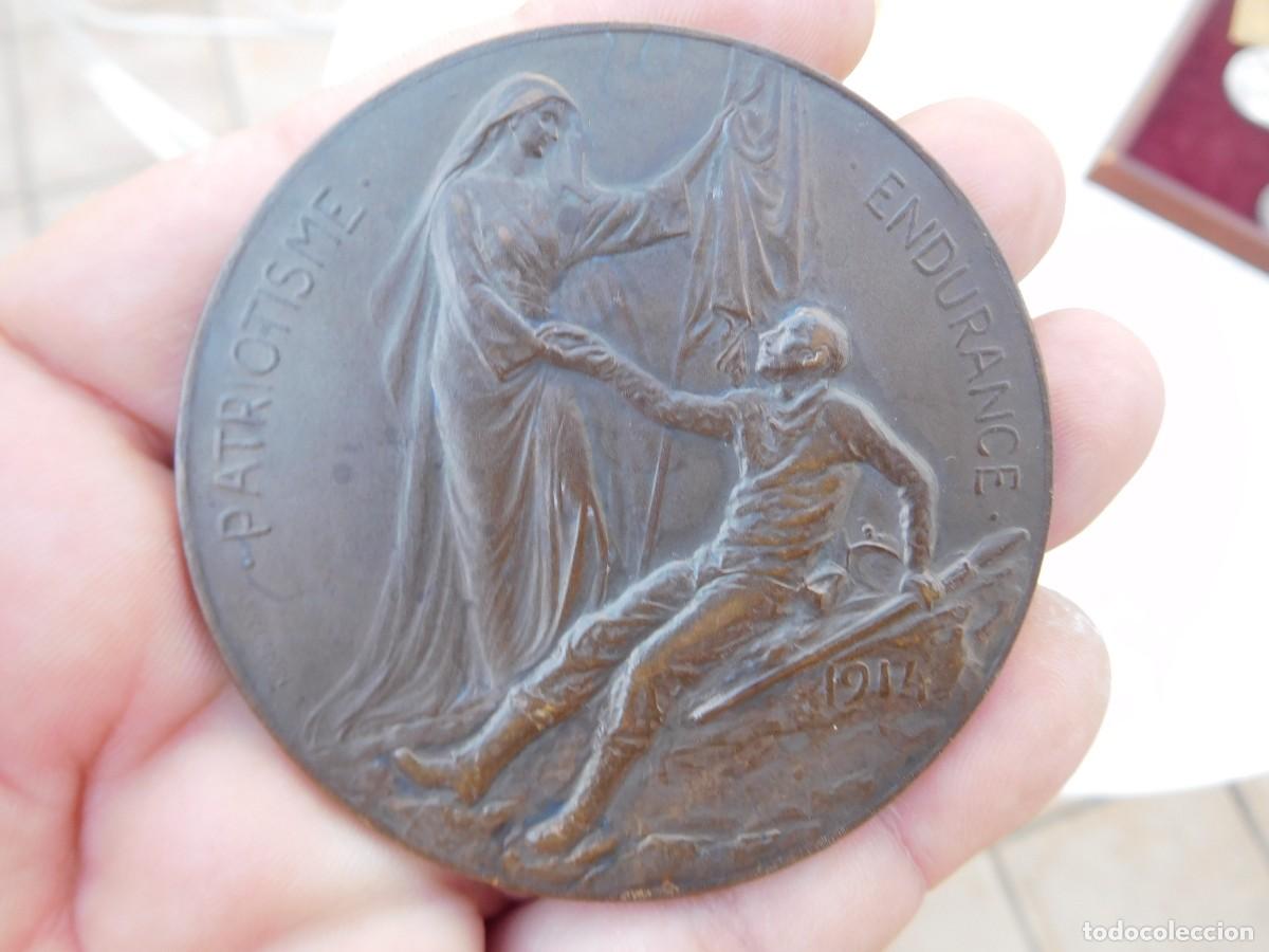 Militaria: Medalla de bronce patri&oacute;tica belga de la primera guerra mundial 1914 J. Jourdain