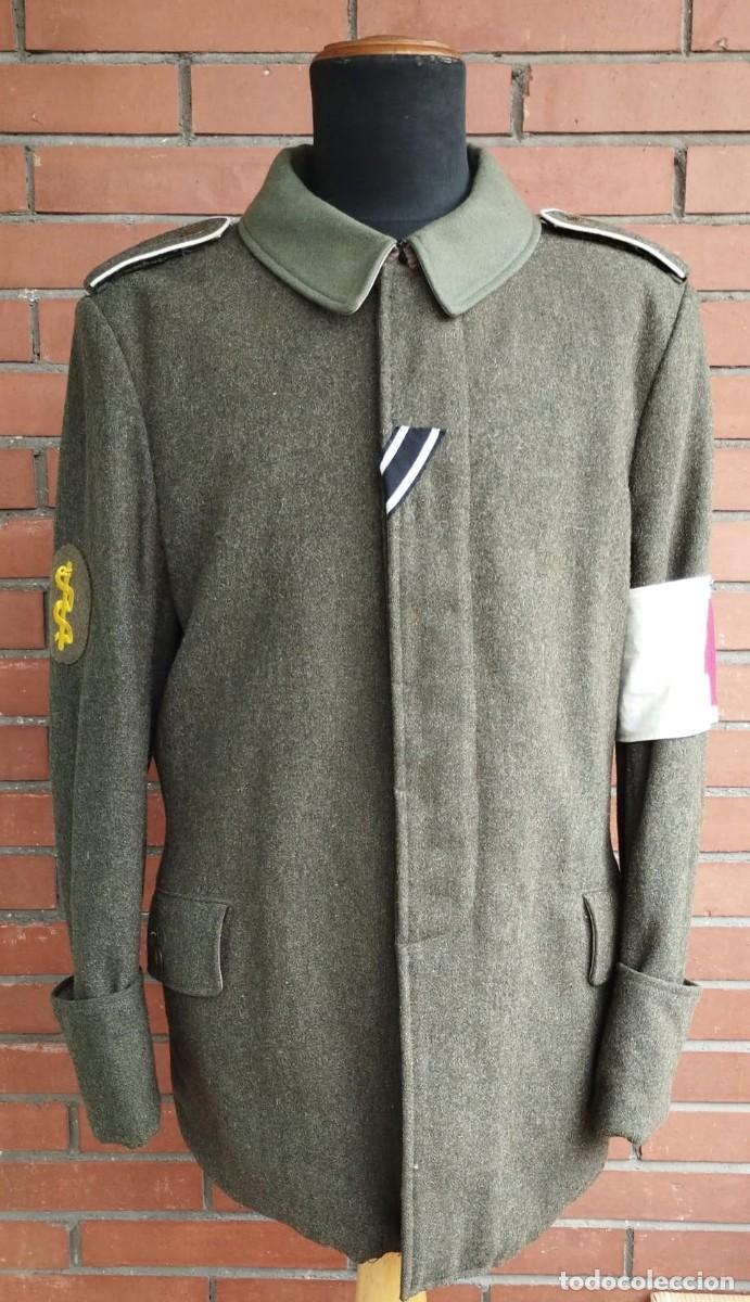 Militaria: FELDBLUSE, ROCK, GUERRERA DE SANITARIO ALEMAN, MODELO 1916, LANA, FELGRAU ALEMANIA 1&ordf; GUERRA MUNDIAL