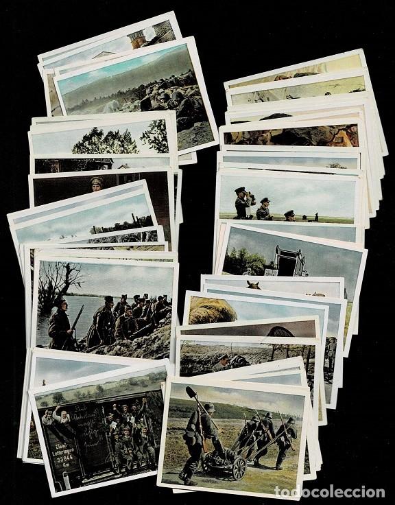 Militaria: E25-1 Fotocromos PRIVAT Der WELTKRIEG 1914-18. I GUERRA MUNDIAL. Conjunto de 61 ejemplares Editados