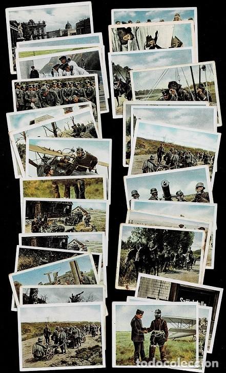Militaria: E25-2 Fotocromos SALEM ZIGARETTEN Die deutsche Wehrmacht (1914-18). I GUERRA MUNDIAL. Conjunto de 3