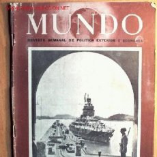 Militaria: SEMANARIO MUNDO Nº 286 DE 28 DE OCTUBRE DE 1945. ABUNDANTE MATERIAL GRÁFICO Y PLANOS