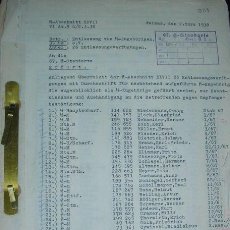 Militaria: SS: LISTA COMPLETA DE LOS MIEMBROS DEL 67º ESTANDARTE DE LAS SS EN 1938. INTERESANTE MATERIAL PARA. Lote 4367412