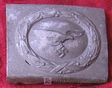Militaria: Hebilla de tropas de la Luftwaffe, IIGM. - Foto 1