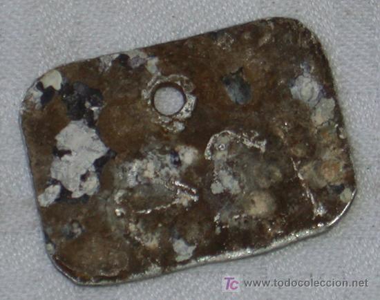 Militaria: N&ordm; de tanda, para cantina y similares mod. rectangular, original alem&aacute;n 2 GM - Foto 2