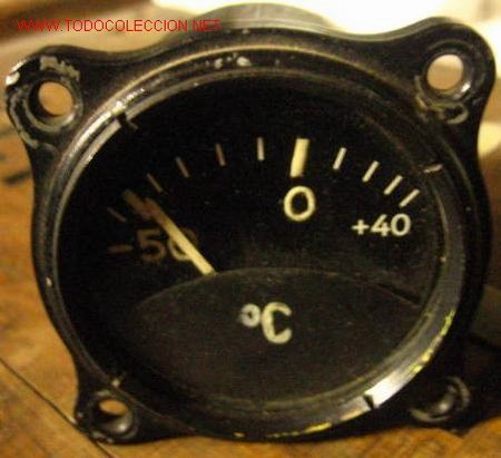 Militaria: Term&oacute;metro de temperatura exterior. - Foto 1