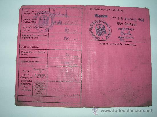 Militaria: FUHRERSCHEIN+BESCHEINIGUNG. - Foto 3