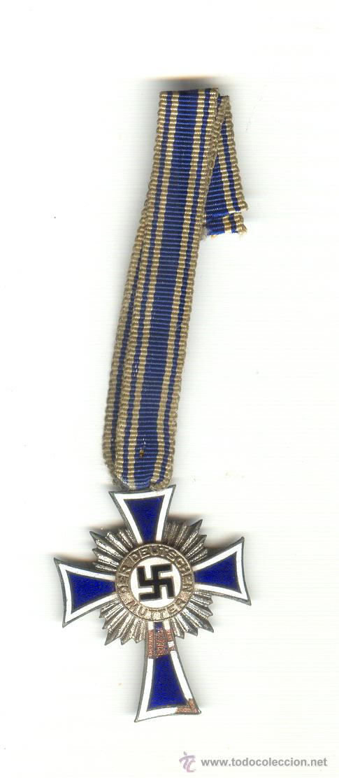 Militaria: 1938 CRUZ DE LAS MADRES ALEMANIA TERCER REICH VERSI&Oacute;N PLATA