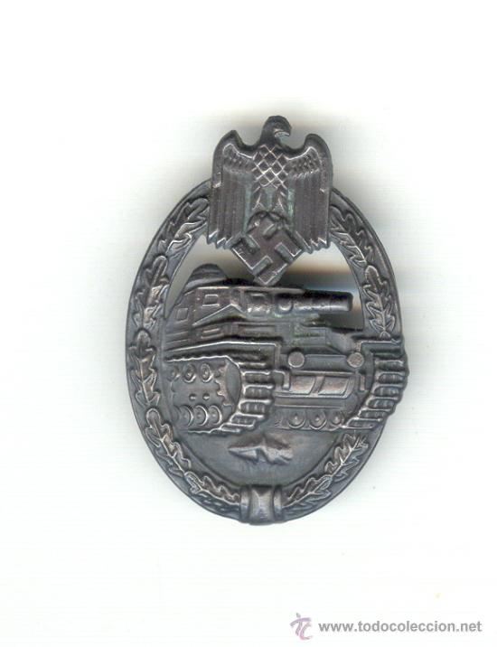 Militaria: Alemania III Reich PLACA DE PECHO CARROS DE COMBATE VERSI&Oacute;N PLATA