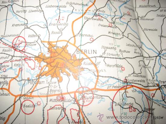 Militaria: GRAN MAPA LUFTWAFFE DE ALEMANIA 1936 - Foto 1