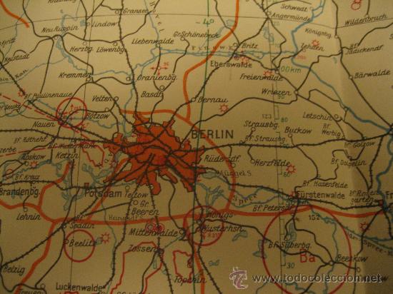 Militaria: GRAN MAPA LUFTWAFFE DE ALEMANIA 1936 - Foto 2