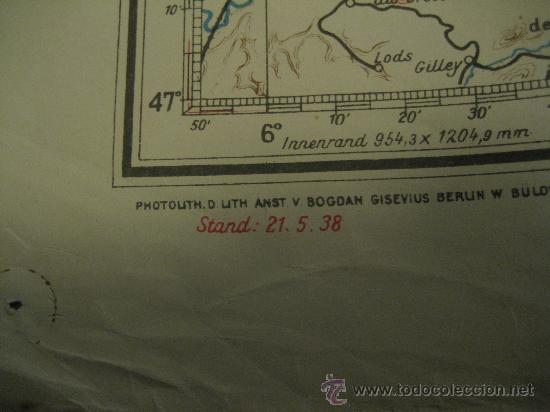 Militaria: GRAN MAPA LUFTWAFFE DE ALEMANIA 1936 - Foto 7