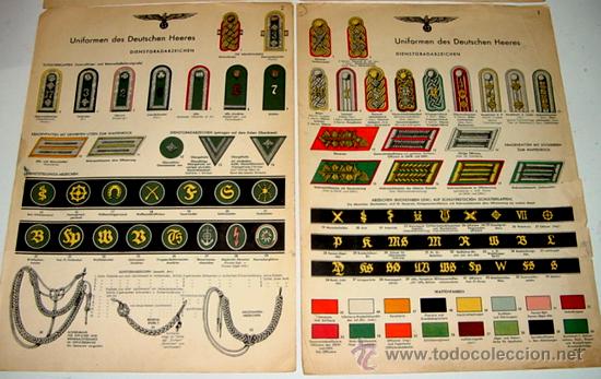 Militaria: IMPORTANTE CONJUNTO DE DOCUMENTOS DE LA DVISION AZUL ORIGINALES CON LOS DISTNTIVOS DE RANGO DEL EJER - Foto 2
