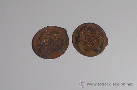 Militaria: par de meblemas de logistica - Foto 1