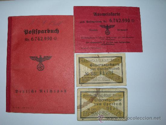 Militaria: LOTE POSTSPARBUCH III REICH - Foto 1