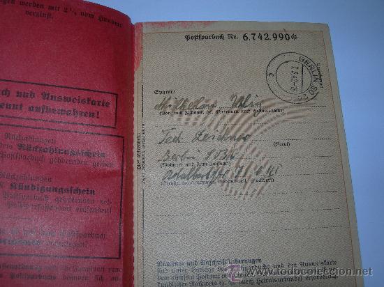 Militaria: LOTE POSTSPARBUCH III REICH - Foto 4