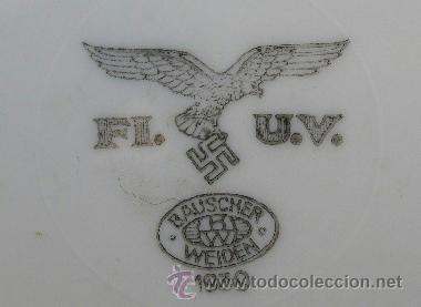 Militaria: PLATO DE COMEDOR LUFTWAFFE 1939 - Foto 2