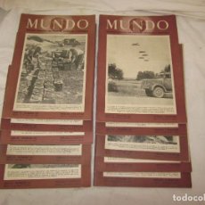 Militaria: LOTE 10 REVISTAS ORIGINALES MUNDO, DE 1943, REVISTA II GUERRA MUNDIAL.