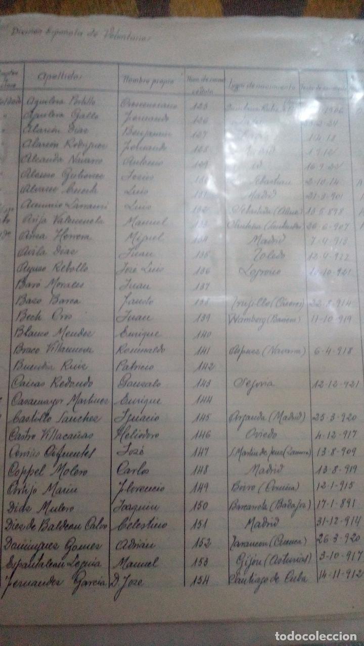 Militaria: relacion de divisionarios - Foto 1