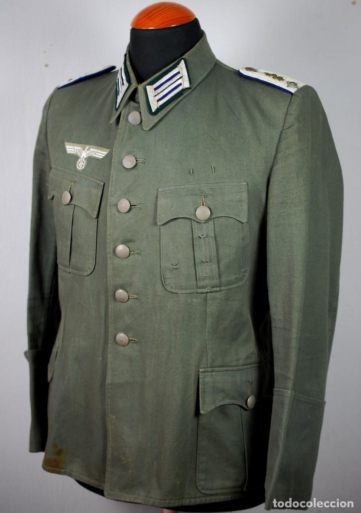 Militaria: Guerrera/Uniforme Alemán de Campaña para un Médico Adjunto de la Wehrmacht, Frente sur - Foto 1 - 122260979