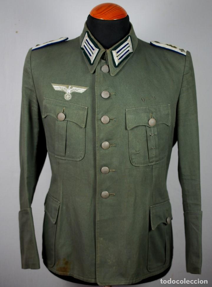 Militaria: Guerrera/Uniforme Alemán de Campaña para un Médico Adjunto de la Wehrmacht, Frente sur - Foto 2 - 122260979