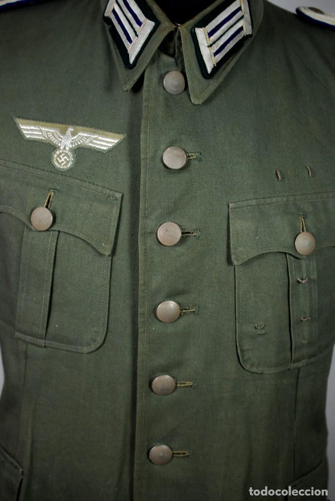 Militaria: Guerrera/Uniforme Alemán de Campaña para un Médico Adjunto de la Wehrmacht, Frente sur - Foto 3 - 122260979