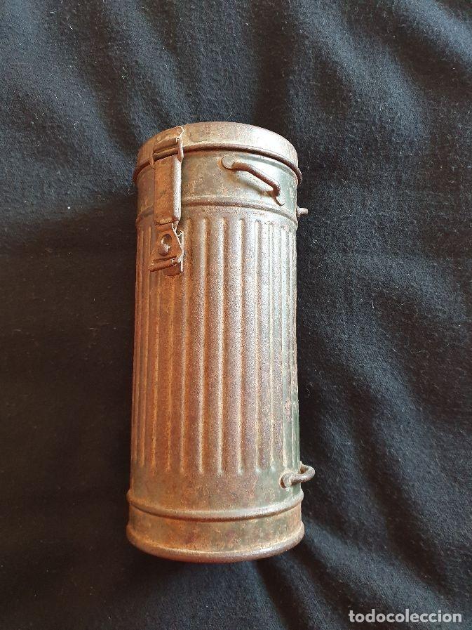 Militaria: BOTE PARA M&Aacute;SCARA ANTIG&Aacute;S - Foto 1