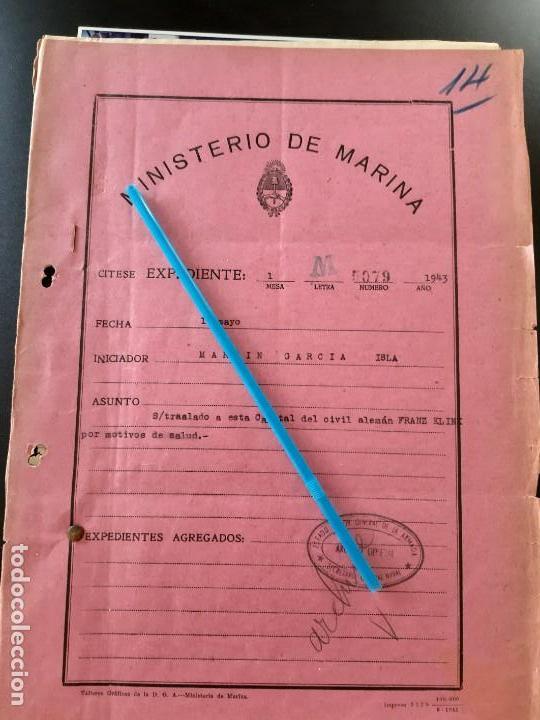Militaria: WW2. ACORAZADO GRAF SPEE. TRASLADO PRISIONERO ALEMAN FRANZ KLINK